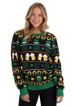 BigWan Apparel Co. St Patrick's Fair Isle Adult Sweater 15 BigWan Apparel Co. St Patrick's Fair Isle Adult Sweater -Cheap Anna Costumes Store st patricks fair isle sweater alt 7