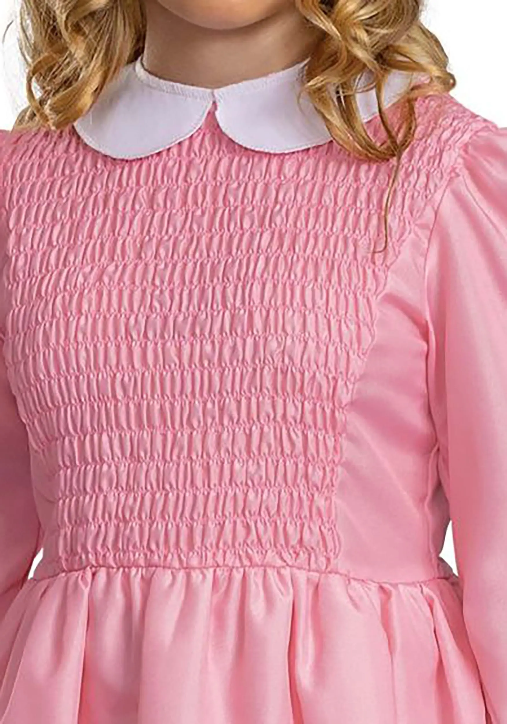 Disguise Stranger Things Classic Pink Dress Eleven Tween Costume 3 Disguise Stranger Things Classic Pink Dress Eleven Tween Costume - Image 3