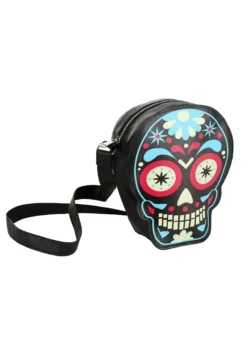 Fushengyuan Industry CO., Sugar Skull Print Purse -Cheap Anna Costumes Store sugar skull purse alt 4