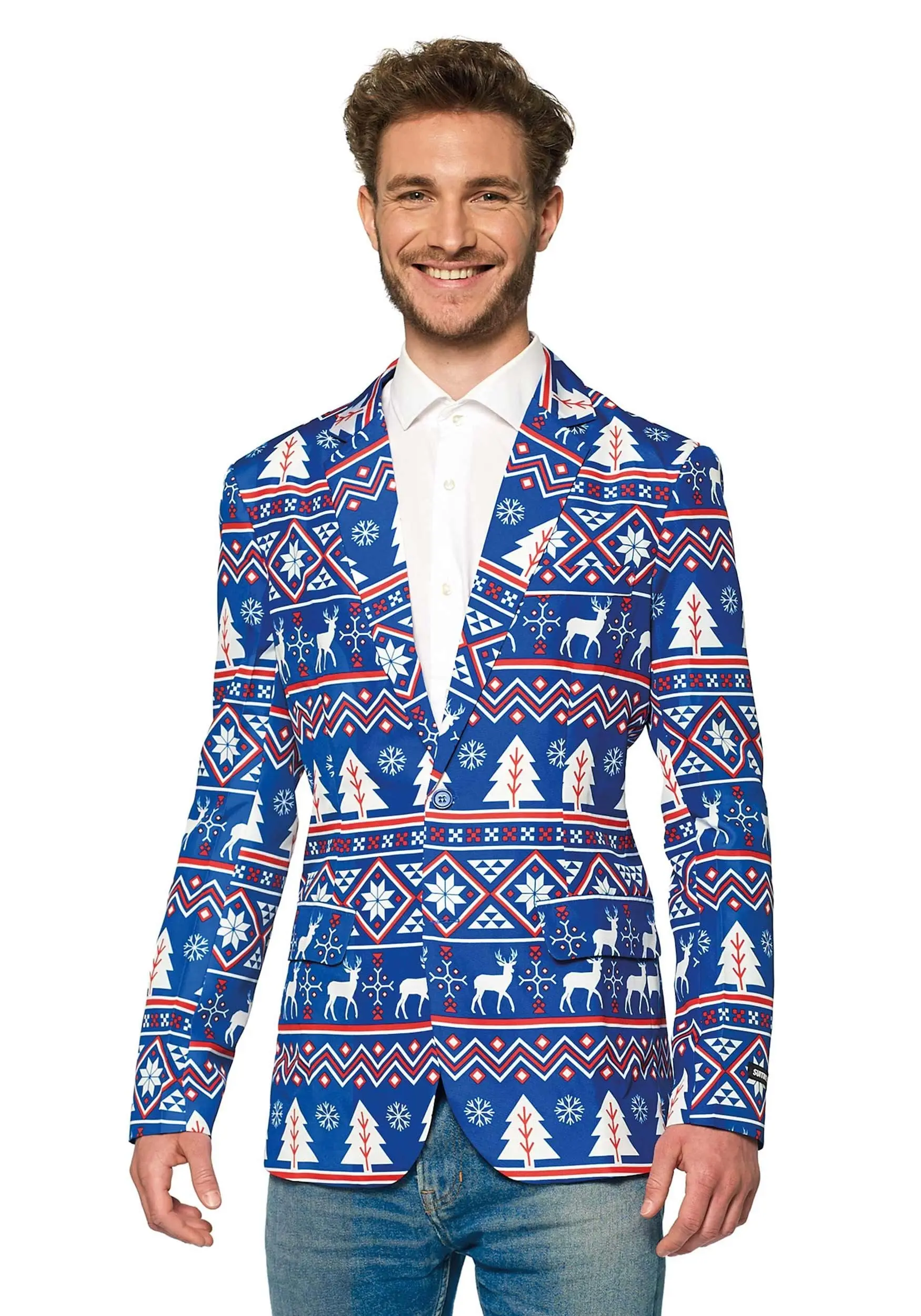 Opposuits Suitmeister Nordic Christmas Blue Blazer 3 Opposuits Suitmeister Nordic Christmas Blue Blazer - Image 3