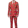 Opposuits Suitmeister Red Christmas Tree & Stars Suit