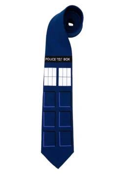 Elope Doctor Who TARDIS Necktie -Cheap Anna Costumes Store tardis necktie alt 2