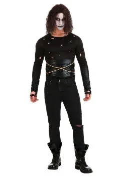 Fun Costumes Men's The Crow Costume -Cheap Anna Costumes Store the crow adult costume alt 2
