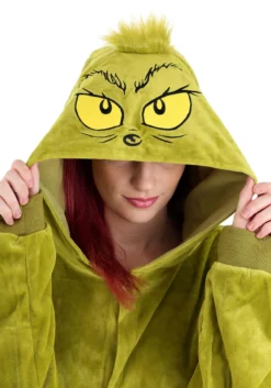 Elope The Grinch Adult Onesie Costume -Cheap Anna Costumes Store the grinch adult onesie alt 2