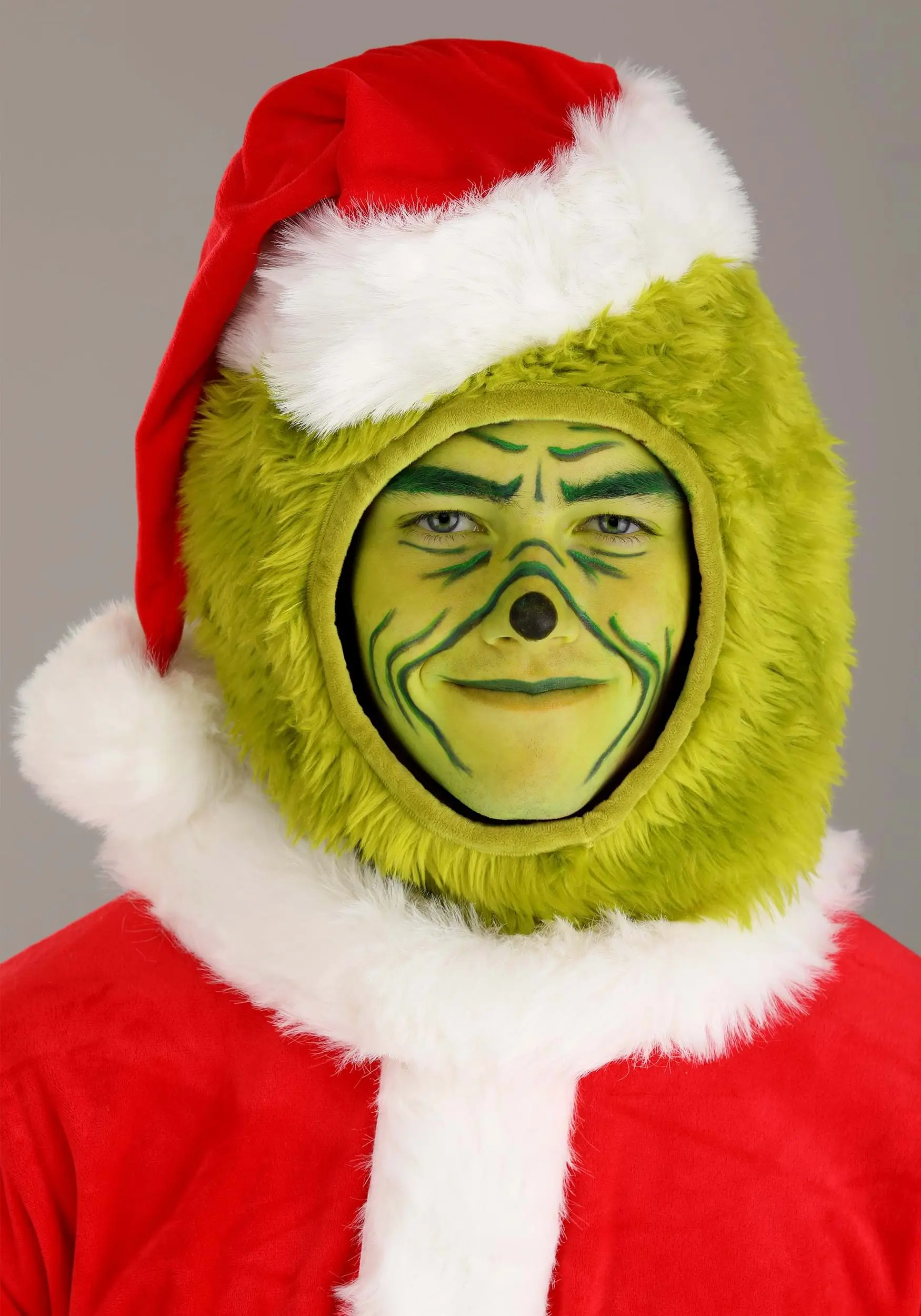 Elope Adult The Grinch Santa Open Face Costume 3 Elope Adult The Grinch Santa Open Face Costume - Image 3