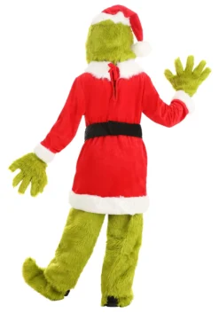 Elope The Grinch Santa Open Face Costume For Kids -Cheap Anna Costumes Store the grinch child santa open face costume alt 4