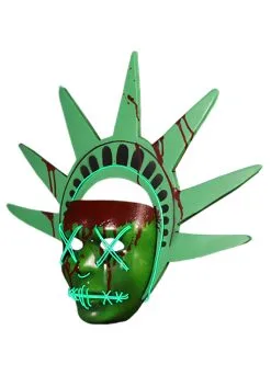 Default -Cheap Anna Costumes Store the purge lady liberty light up mask alt 1