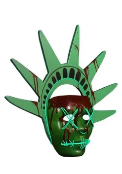 TRICK OR TREAT STUDIOS Lady Liberty Light Up Mask From The Purge 5 TRICK OR TREAT STUDIOS Lady Liberty Light Up Mask From The Purge -Cheap Anna Costumes Store the purge lady liberty light up mask alt 2