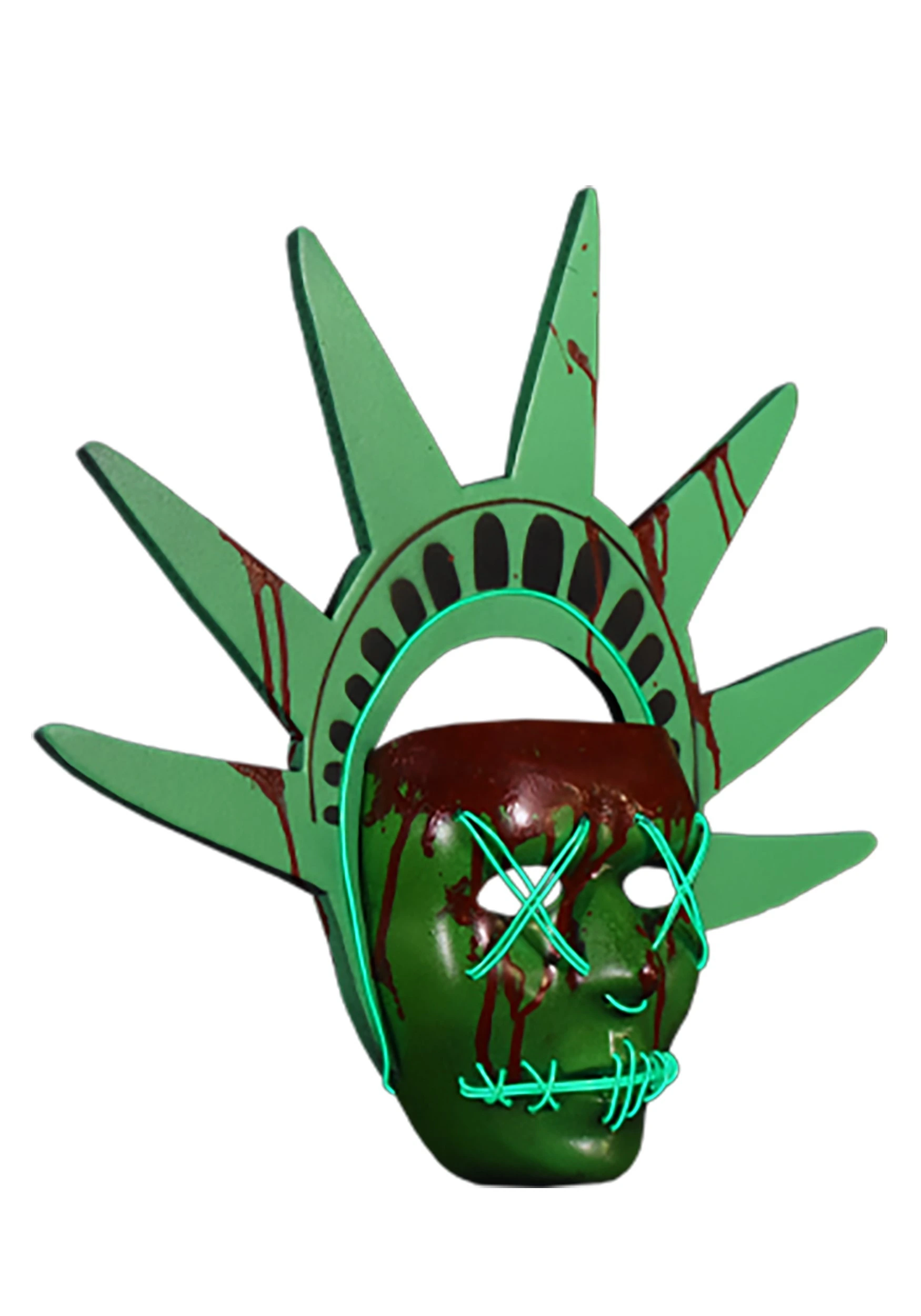 TRICK OR TREAT STUDIOS Lady Liberty Light Up Mask From The Purge 3 TRICK OR TREAT STUDIOS Lady Liberty Light Up Mask From The Purge - Image 3