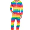 Tipsy Elves Men's Rainbow Jumpsuit Costume