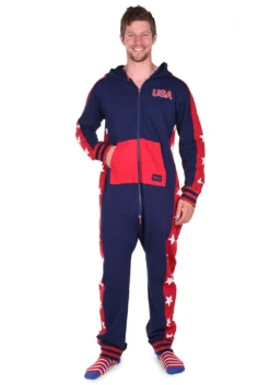 Tipsy Elves USA Stars Men's Jumpsuit Costume 5 Tipsy Elves USA Stars Men's Jumpsuit Costume -Cheap Anna Costumes Store tipsy elves mens usa stars jumpsuit costume alt2
