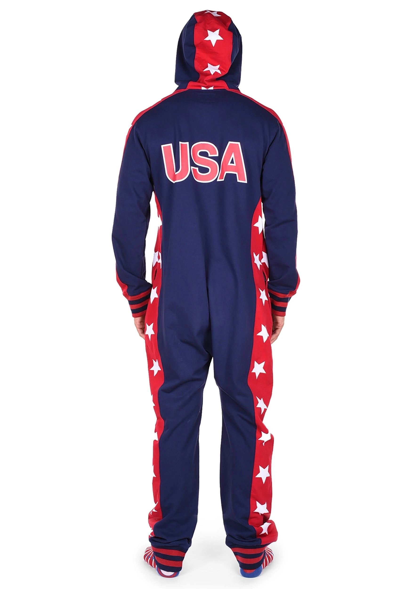 Tipsy Elves USA Stars Men's Jumpsuit Costume 2 Tipsy Elves USA Stars Men's Jumpsuit Costume - Image 2