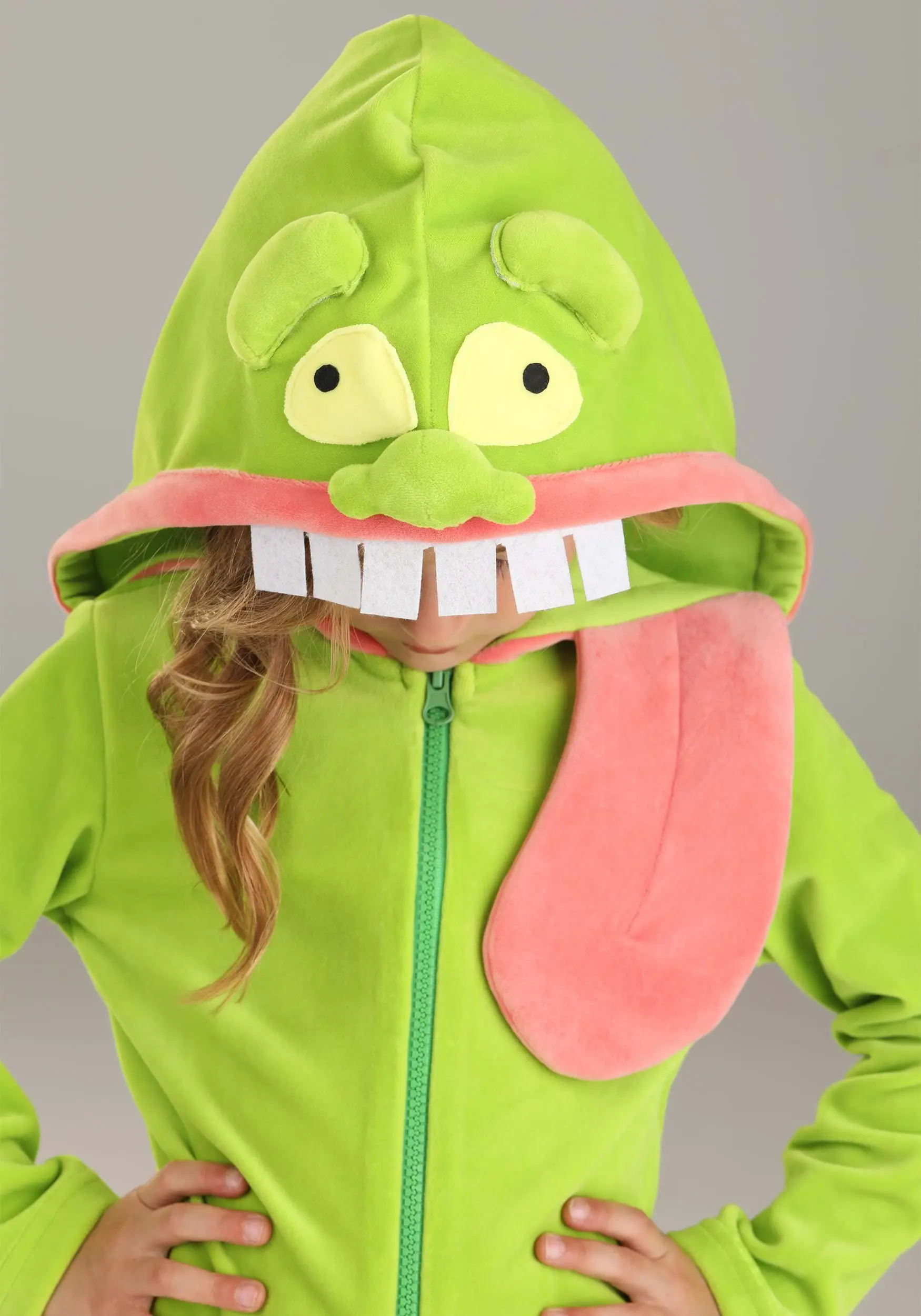 Fun Costumes Ghostbusters Slimer Hoodie Costume For Toddlers 3 Fun Costumes Ghostbusters Slimer Hoodie Costume For Toddlers - Image 3