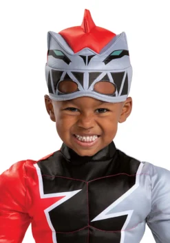 Disguise Power Rangers Dino Fury Red Ranger Costume For Toddlers -Cheap Anna Costumes Store toddler power rangers dino fury red ranger costume alt 2