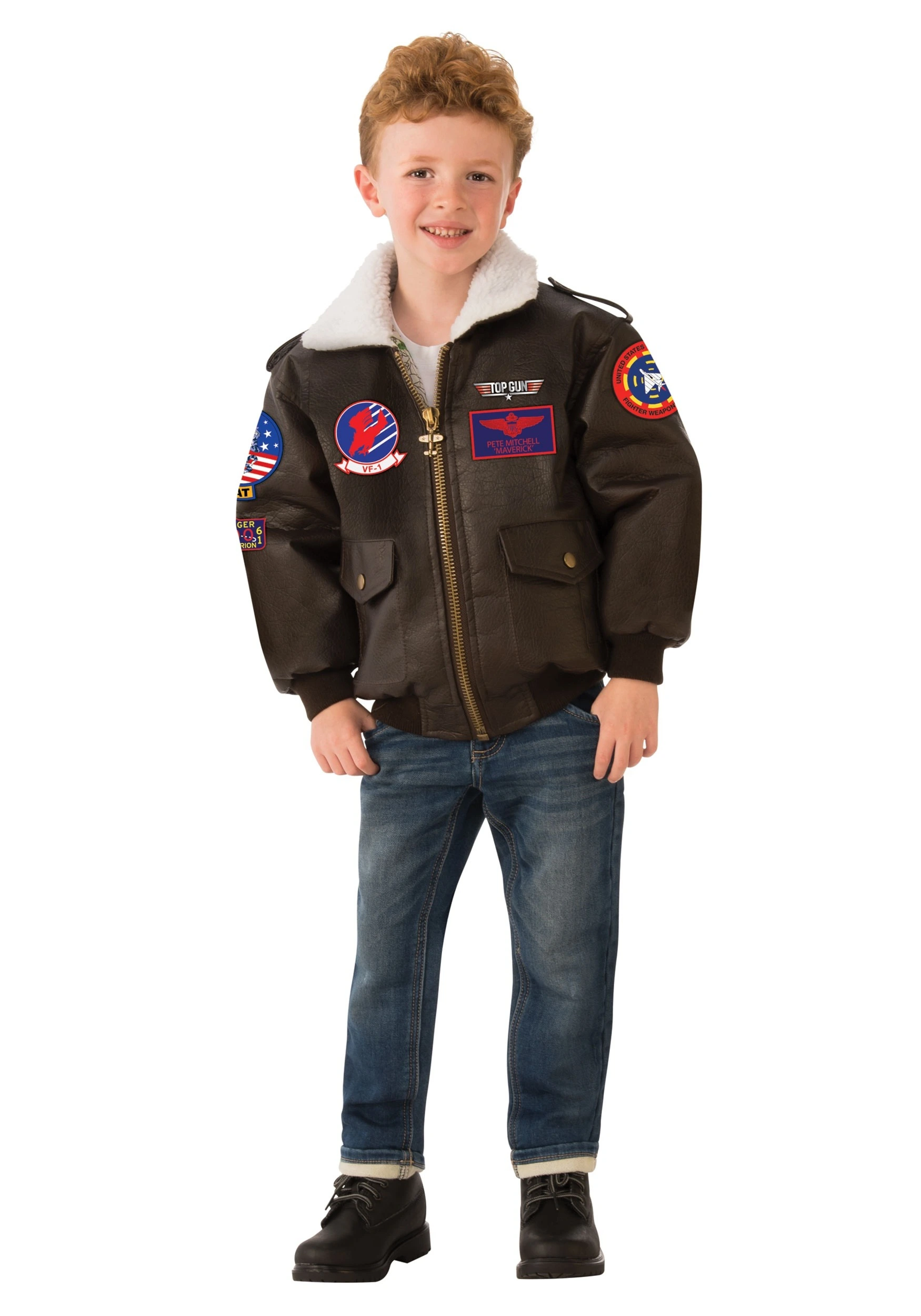 Rubies Costume Co. Inc Top Gun Kids Bomber Jacket Costume 1 Rubies Costume Co. Inc Top Gun Kids Bomber Jacket Costume
