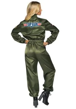 LEG AVENUE Top Gun Flight Suit Costume For Women 5 LEG AVENUE Top Gun Flight Suit Costume For Women -Cheap Anna Costumes Store top gun womens flight suit costume alt 2