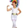 Disguise Classic Trolls Barb Rainbow Costume With Wig