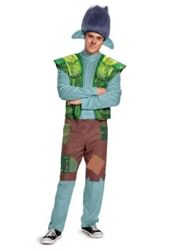 Disguise Adult Branch Trolls World Tour Men's Costume
