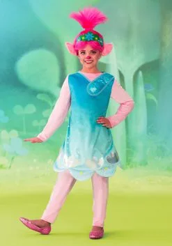 Disguise Limited Trolls World Tour Deluxe Poppy Costume W/ Leggings