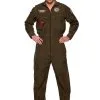 Underwraps Men's US Navy Top Gun Jumpsuit Costume