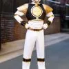 Disguise White Ranger Classic Muscle Adult Costume