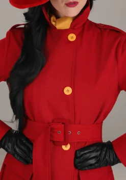 Fun Costumes Authentic Carmen Sandiego Costume For Women -Cheap Anna Costumes Store womens authentic carmen sandiego costume alt 3