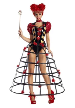 Party King Women's Caged Heart Queen Costume