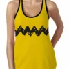 Brief Insanity Women's Yellow Charlie Brown Tank Top