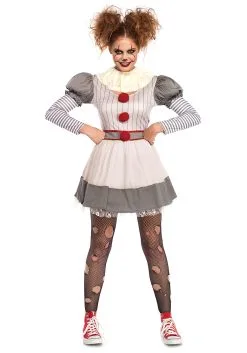 LEG AVENUE Creepy Clown Adult Costume