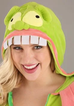 Fun Costumes Ghostbusters Slimer Hoodie Women's Costume -Cheap Anna Costumes Store womens ghostbusters slimer hoodie costume alt 2