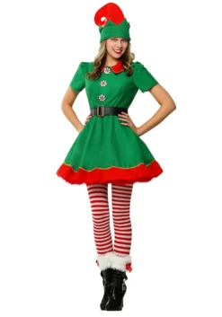 Fun Costumes Holiday Elf Costume For Women -Cheap Anna Costumes Store womens holiday elf costume alt 8