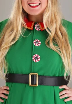 Fun Costumes Women's Holiday Elf Plus Size Costume -Cheap Anna Costumes Store womens holiday elf plus size costume alt 8