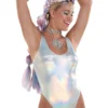 AMSCAN Hologram Bodysuit For Women