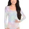 AMSCAN Long Sleeved Iridescent Women's Bodysuit