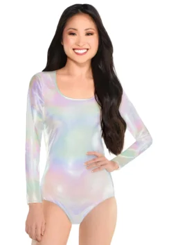 AMSCAN Long Sleeved Iridescent Women's Bodysuit