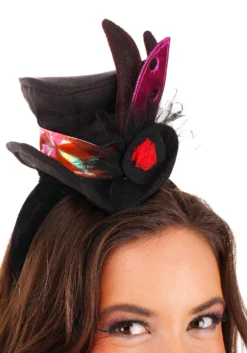 Elope Ladybug Cocktail Mini Top Hat For Women -Cheap Anna Costumes Store womens ladybug cocktail mini top hat alt 2
