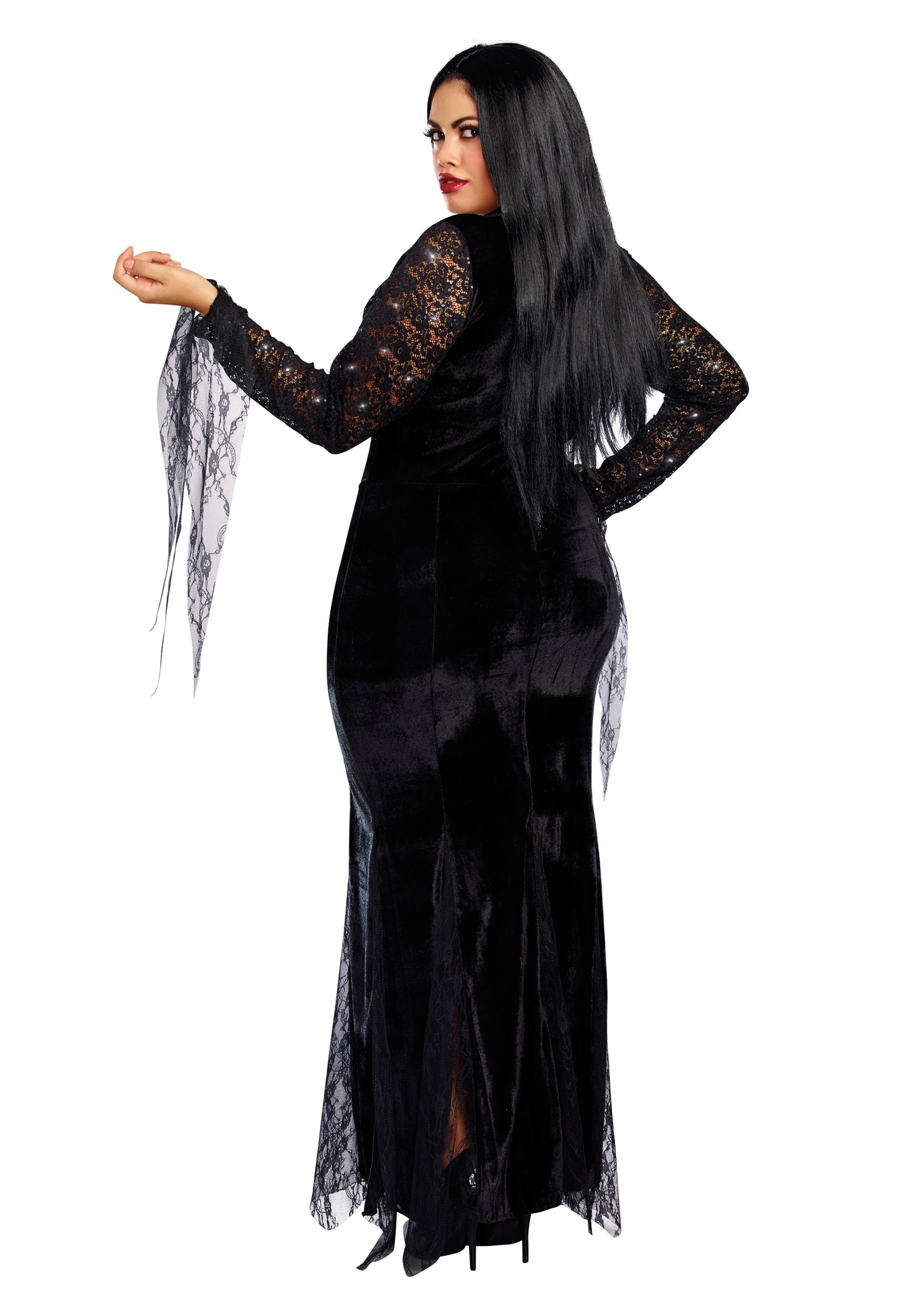 Dreamgirl Women's Mortuary Mama Plus Size Costume 2 Dreamgirl Women's Mortuary Mama Plus Size Costume - Image 2