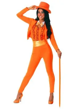 Fun Costumes Orange Tuxedo Costume For Women