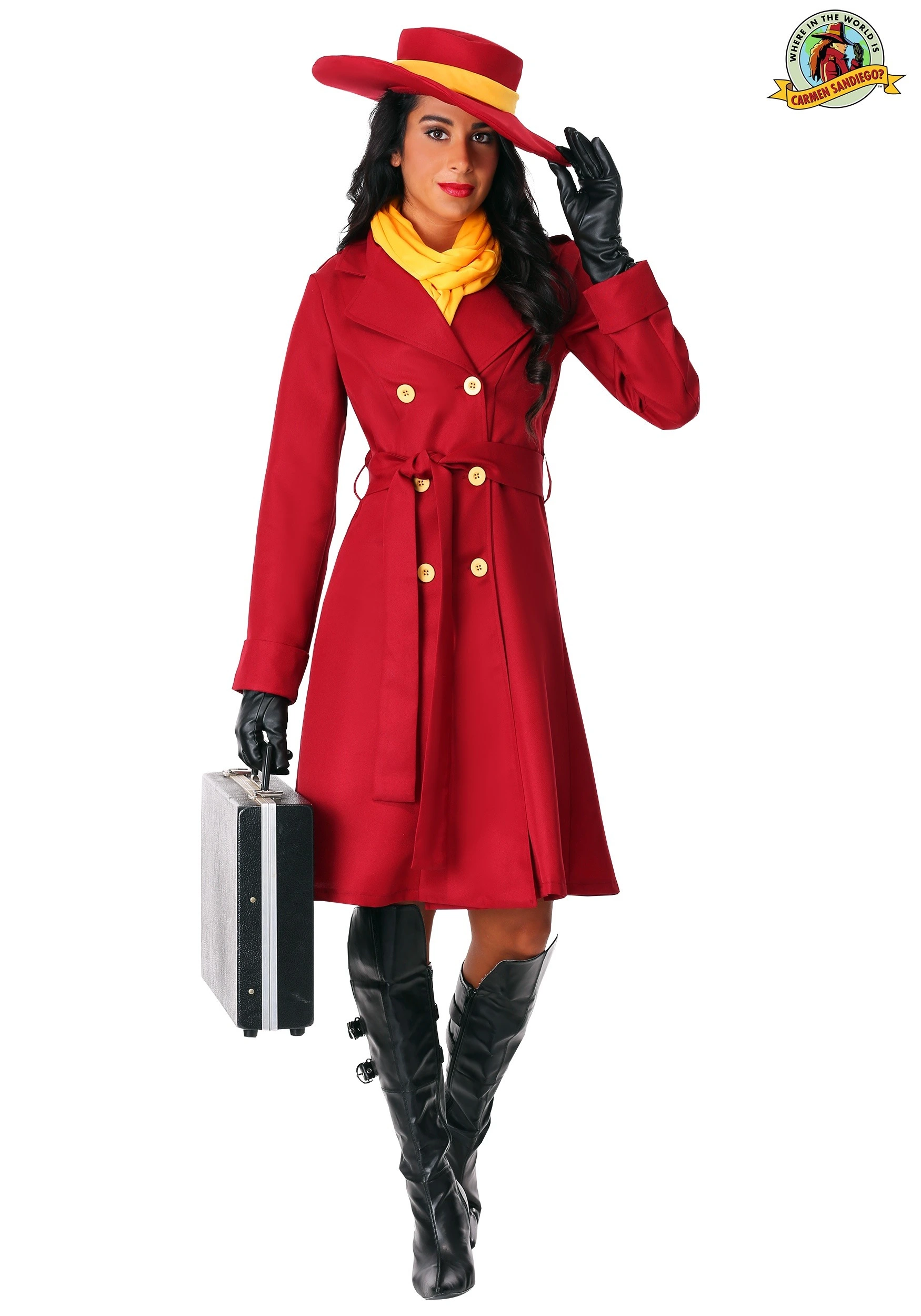 Fun Costumes Women's Plus Size Carmen Sandiego Costume 1 Fun Costumes Women's Plus Size Carmen Sandiego Costume