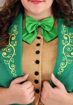 Fun Costumes Plus Size Charming Leprechaun Costume For Women -Cheap Anna Costumes Store womens plus charming leprechaun costume alt 4