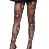 LEG AVENUE Women's Plus Size Day Of The Dead Tights