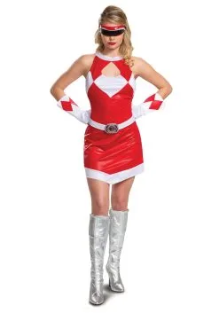 Disguise Women's Power Rangers Deluxe Red Ranger Costume
