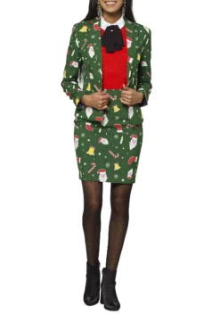 Opposuits Women's Santa Babe Opposuit -Cheap Anna Costumes Store womens santa babe opposuit alt 2