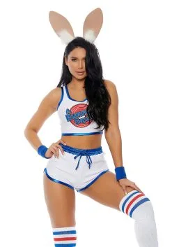 Forplay Sexy Bunny Squad Costume For Women 7 Forplay Sexy Bunny Squad Costume For Women -Cheap Anna Costumes Store womens sexy bunny squad costume alt 1